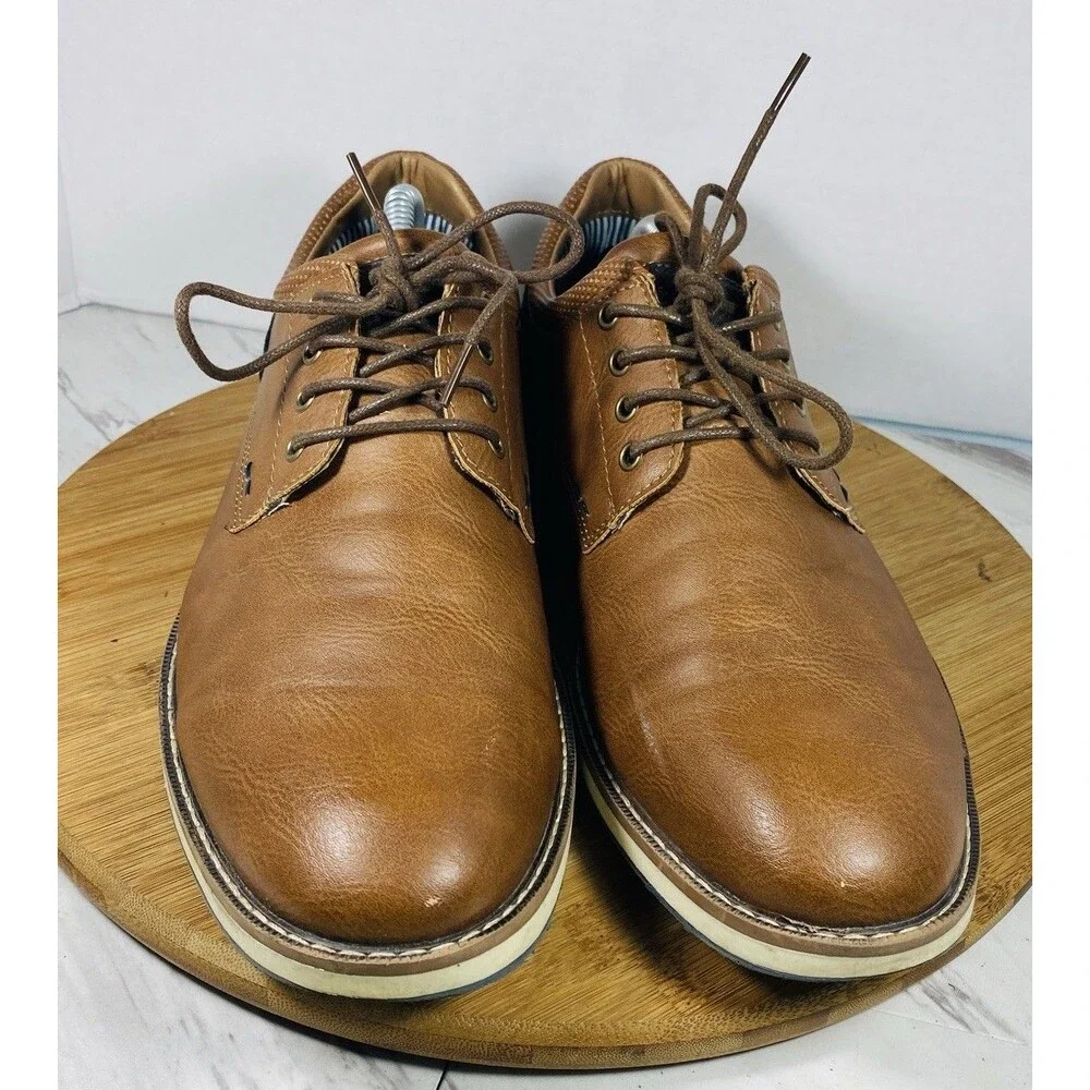 Nunn Bush Men’s Hyde II Plain Toe Oxford Brown, Size 10.5M
